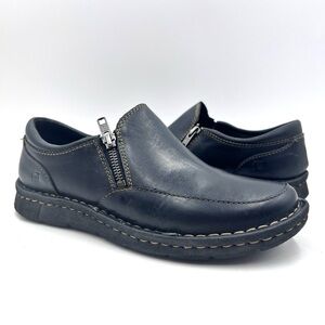 Born Britte Black Leather Slip on shoe Size 8